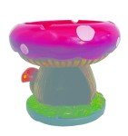 5.5" x 4.5" Original Gift Tabletop Big Fantasy Mushroom Smoking Ashtray With Large Storage Compartment for Indoor or Outdoor Use by f.e.s.s.