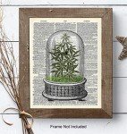Marijuana Decor - Weed Smoking Gifts - Dope Wall Decor - Cannabis Wall Art - Pothead Gifts - Stoner Room Decoration - Pot Smoker Pricture - Weed Posters - Smoking Marijuana Poster - 8x10 Ganja