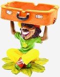 Rasta Man Figurine Ashtray Smoking Joint Cool Ashtrays, Great Funny Gag Gifts - Ash Tray Holder