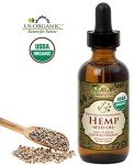 US Organic Hemp Seed Oil, Certified Organic, Pure & Natural, Cold Pressed Virgin, Unrefined, Amber Glass Bottle with Glass Eye Dropper for Easy Application (2 oz (56 ml))