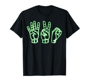Subtle Stoner Funny Weed- Sign Language 420 T-Shirt