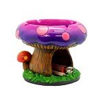 Fantastical Mushroom House Ashtray w/Storage - 5.5" x 4.5"