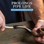 (200) Lova Pipe Cleaners Bulk (Hard Bristle) Easily Cleans, Glass Pipe Cleaner for Cleaning, Arts and Crafts, Glass Pipes, Pipecleaners, Chenille Stems, (6 Inchs), 100% Cotton, Steel Wire, White