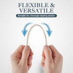 (200) Lova Pipe Cleaners Bulk (Hard Bristle) Easily Cleans, Glass Pipe Cleaner for Cleaning, Arts and Crafts, Glass Pipes, Pipecleaners, Chenille Stems, (6 Inchs), 100% Cotton, Steel Wire, White