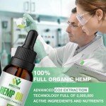 WACHRAY 2 Pack Hemp Oil Drops High Potency - Pure C02 Extraction, Vegan, Non-GMO Oil