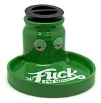Ceramic 2 in 1 Ashtray w/ Stash Jar - 5"x3" (F I'm High)