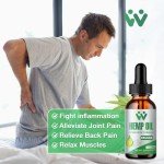 WACHRAY 2 Pack Hemp Oil Drops High Potency - Pure C02 Extraction, Vegan, Non-GMO Oil