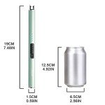 SUPRUS Electric Lighter Arc Windproof Flameless USB Rechargeable Lighter with Safety Lock for Candle BBQ Camping (Green)