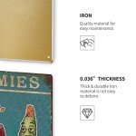 Elerwall Shabby Durable Thick Metal Sign 8x12 inches,and Weed Homies for Life Tin Sign,Love Weed Art,Man Cave Pub Club Cafe Home Decor,Birthday Anniversary Housewarming Gift