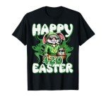 Happy 420 Easter Funny Smoking Easter Bunny Men Women T-Shirt