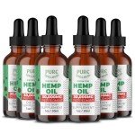 Organic Hemp Seed Oil (6 Oz), Peppermint Flavor, High Potency 30,000 mg - Helps in Natural Comfort, Sleep, Relaxation & Mood, Transparent Hemp Oil Dosage, Non-Habit Forming - Non-GMO, Vegan