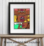 Stoner Room Decor - Dope Poster - Marijuana Decorations - African American Wall Art - African American Women, Black Woman- Pothead Cannabis Gifts - Blunt Weed Smoking Gifts - Black Art Dope Wall Print