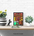 Stoner Room Decor - Dope Poster - Marijuana Decorations - African American Wall Art - African American Women, Black Woman- Pothead Cannabis Gifts - Blunt Weed Smoking Gifts - Black Art Dope Wall Print