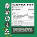 High Absorption Hemp Oil Capsules - Vegan Omega 3 6 9 Supplement with Essential Fatty Acids for Joint Support Relaxing Mood and Skin Health - Halal Non-GMO 1000mg per Serving Hemp Seed Oil Capsules