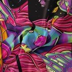 Hippie Hippy Wall Tapestry Trippy Smoking Tapestries Blacklight Tapestry for Stoner Bedroom Room Decor Weed Accessories Smoke Tapestrys Marijuana Cannabis High ST Poster Trippy Room Decor 48” x 36”