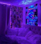 Hippie Hippy Wall Tapestry Trippy Smoking Tapestries Blacklight Tapestry for Stoner Bedroom Room Decor Weed Accessories Smoke Tapestrys Marijuana Cannabis High ST Poster Trippy Room Decor 48” x 36”