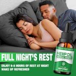 Hemp Oil High Potency - Hemp Drops Max Strength 100% Pure Natural Hemp Oils Extract - Best Edible Hemp Supplement for Adult 2 Packs