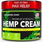 Hemp Cream Maximum Strength (4 oz) Hemp Oil & Arnica, Soothes Discomfort on Joint Muscle Shoulder Hip Nerve Neck Knee & Back Support. All Relief Cream. Instant Turmeric Menthol Rub