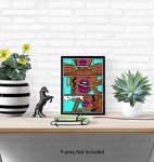 Stoner Room Decor - Dope Posters - Marijuana Decorations - Pothead Gifts - African American Women, Black Woman - Blunt Weed Smoking Gifts - Black Wall Art - Dope Wall Art - Cannabis Art