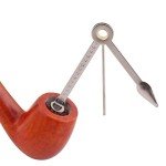 3-In-1 Pipe Scraper Set for Tobacco Pipe Folding Cleaning Ashtray Accessories, silver