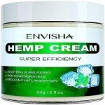 ENVISHA Hemp Cream - For Men and Women - Hydrating and Moisturizing - Body Cream for Skin - 2 oz