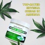 ENVISHA Hemp Cream - For Men and Women - Hydrating and Moisturizing - Body Cream for Skin - 2 oz