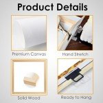 Matniger Cannabis Wall Art Prints Framed Vintage Weed Wall Art Knowledge Poster Marijuana Poster Retro Canvas Educational Chart Wall Art Infographic Poster 12x18 inches