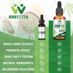 (3 Pack) Hemp Oil Drops High Potency - Maximum Strength Natural Hemp Seed Oil for Focus Calm, Mood - with C02 Extraction, Vegan, Non-GMO Hemp Tincture