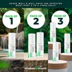 Hemp Oil Roll On - Menthol Rub with Boswellia & Arnica - 12,000mg Extra Strength Oil for Muscle Discomfort by Powered X Plants - Pack of 2, 3 fl.oz.