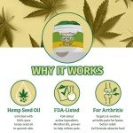 Hempvana Arthritis Pain Relief Gel, Ultra-Strength for Arthritis in Muscles & Joints. Enriched with Hemp Seed Oil, AS-SEEN-ON-TV. Non-Greasy. Targeted Long-Lasting Arthritis Relief. Works Fast, 4 Oz.