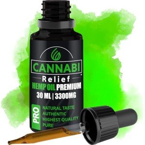 Cannabi Relief Oil 3300mg |Anxіety, Pain, Stress, Sleep, Calm, Focus, Immune | Humans & Dogs Maximum Strength Calming Drops | Omega 3-6-9 | Netherlands Extract, Legendary Hemp for Adults and Dogs