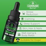 Cannabi Relief Oil 3300mg |Anxіety, Pain, Stress, Sleep, Calm, Focus, Immune | Humans & Dogs Maximum Strength Calming Drops | Omega 3-6-9 | Netherlands Extract, Legendary Hemp for Adults and Dogs