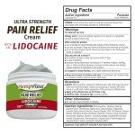 Hempvana Cream, Ultra Strength Lidocaine Relief of Sore Muscles, AS-SEEN-ON-TV, Achy Knees, and More. Odor-Free & Enriched with Hemp Seed Oil, 4-oz jar