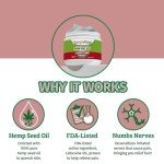 Hempvana Cream, Ultra Strength Lidocaine Relief of Sore Muscles, AS-SEEN-ON-TV, Achy Knees, and More. Odor-Free & Enriched with Hemp Seed Oil, 4-oz jar