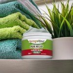 Hempvana Cream, Ultra Strength Lidocaine Relief of Sore Muscles, AS-SEEN-ON-TV, Achy Knees, and More. Odor-Free & Enriched with Hemp Seed Oil, 4-oz jar