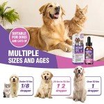 Hemp Oil for Dogs and Cats 3 Pack Relief Pet with Anxiety Stress Pain Aggressive Pets Calming Drops Help Dog Cat Calm Sleep Relaxing Aid Treats Seizure Joint Hip Inflammation Rich in Omega 3 6 9