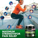 8.5 oz Natural Hemp Cream - Instant Hemp Cream with Hemp, Arnica, MSM, Turmeric, Emu Oil, Menthol, Aloe, Rosemary oil, Boswellia, Big Capacity - All-Natural Formula - Absorbs Quickly