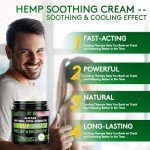 8.5 oz Natural Hemp Cream - Instant Hemp Cream with Hemp, Arnica, MSM, Turmeric, Emu Oil, Menthol, Aloe, Rosemary oil, Boswellia, Big Capacity - All-Natural Formula - Absorbs Quickly