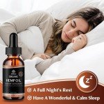 Hemp Oil -4 Packs Maximum Strength - Pure & CO2 Extract Drops - 100% Natural Organic, Vegan, Non-GMO Free