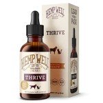 Hemp Well Thrive Oil for Dogs and Cats – Supports Hip, Joint, and Heart Health, Promotes Immune Support, Strengthens Skin and Coat, Organically Sourced – 2 Ounces