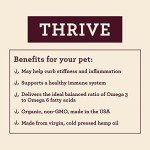 Hemp Well Thrive Oil for Dogs and Cats – Supports Hip, Joint, and Heart Health, Promotes Immune Support, Strengthens Skin and Coat, Organically Sourced – 2 Ounces