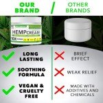 Super Natural Goods Hemp Cream (16oz) Hemp Oil & Arnica Cream - Joint Muscle Shoulder Hip Neck Knee & Back - Turmeric Menthol Rub