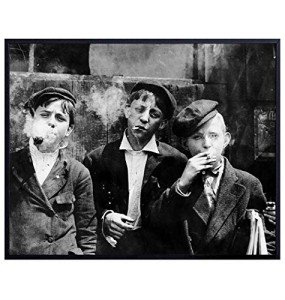 Weed Smoking Boys - Dope Posters - Dope Wall Decor - Marijuana Decorations - Cannabis Vintage Photos - Stoner Gifts - Pothead Gifts - Blunt Wall Art for Men, Women