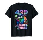 Funny 420 Easter Bunny Design T-Shirt