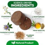 Hemp Calming Chews for Dogs - 170 Dog Calming Chews - Anxiety Relief Treats - Advanced Stress Relief, Separation Aid, Barking, Thunder, Fireworks, Melatonin - Pet Supplement - Made in USA