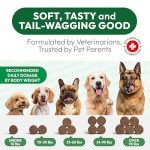 Hemp Calming Chews for Dogs - 170 Dog Calming Chews - Anxiety Relief Treats - Advanced Stress Relief, Separation Aid, Barking, Thunder, Fireworks, Melatonin - Pet Supplement - Made in USA