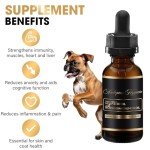 Hemp Seed Oil & Norwegian Salmon Oil - Organic, No Additives, Human-Grade Formula for Dogs and Cats - Reduce Anxiety, Pain, and Inflammation - Hip and Joint Support - Made in USA