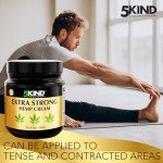 5kind Extra Strong Hemp Cream 16.9 fl oz- Hemp Cream Maximum Strength - Natural Soothing Relief Joint Cream - Muscle Rub for Lower Back, Joints, Neck, Knees & Shoulders - Maximum Strength Hemp Cream