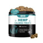 Hemp Calming Chews for Dogs, Dog Calming Treats Anxiety Relief 100% Golden Ratio of Natural Ingredients Treat, Aid with Separation, Barking, Stress Relief, Thunderstorms