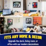 Trippy Marijuana Weed Hippie Plant 3D Poster Wall Art Decor Framed Print | 12x16 inches | Purple Kush Psychedelic Pot Leaf Lenticular Posters & Pictures